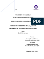 Reducción Hidrotermal de CO Usando Derivados de Biomasa Como Reductores