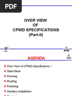 Overview of CPWD Specifications Part-II