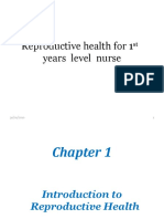 Reproductive Health For 1 Years Level Nurse