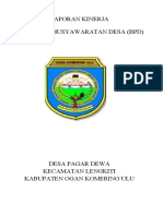 Laporan Kinerja BPD PGR Dewa 2023