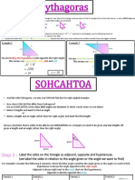 Pythagoras' and Trigonometry Cheat Sheet | PDF | Euclidean Geometry ...