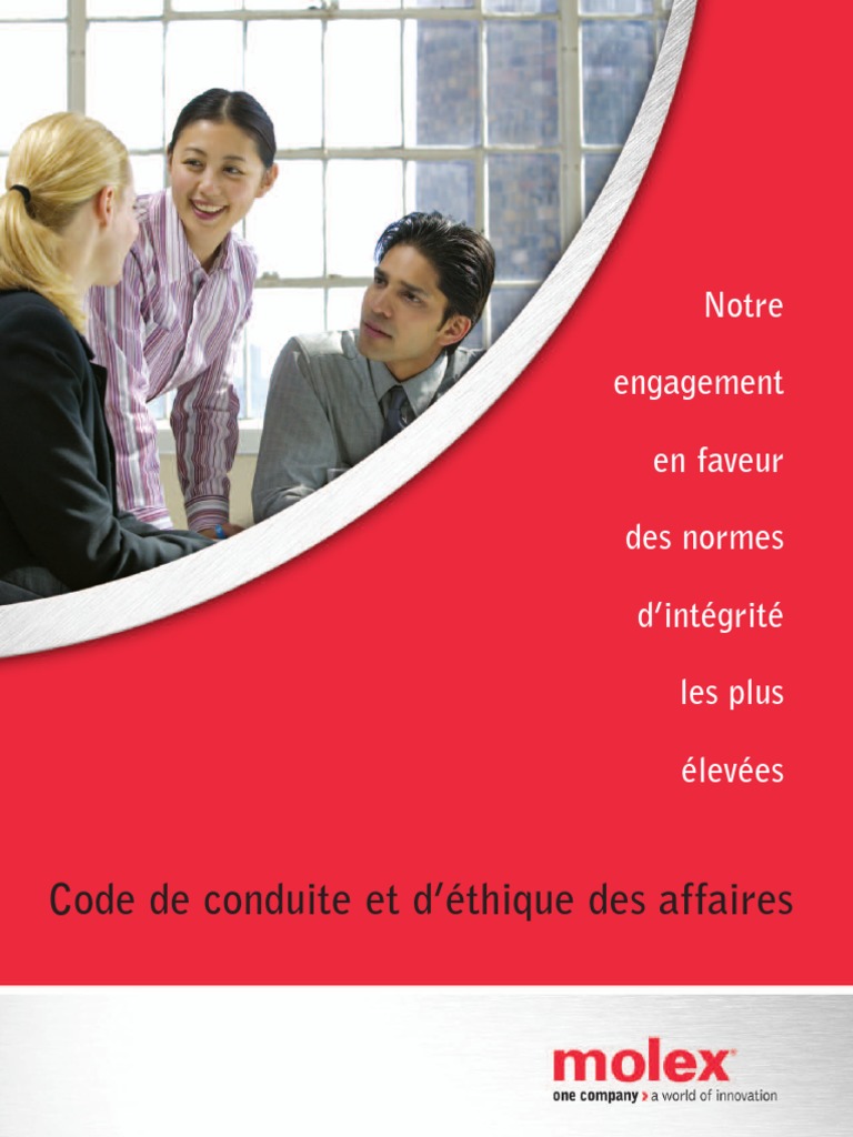 Code de conduite et éthique chez Molex | PDF | Conflit d'intérêt ...