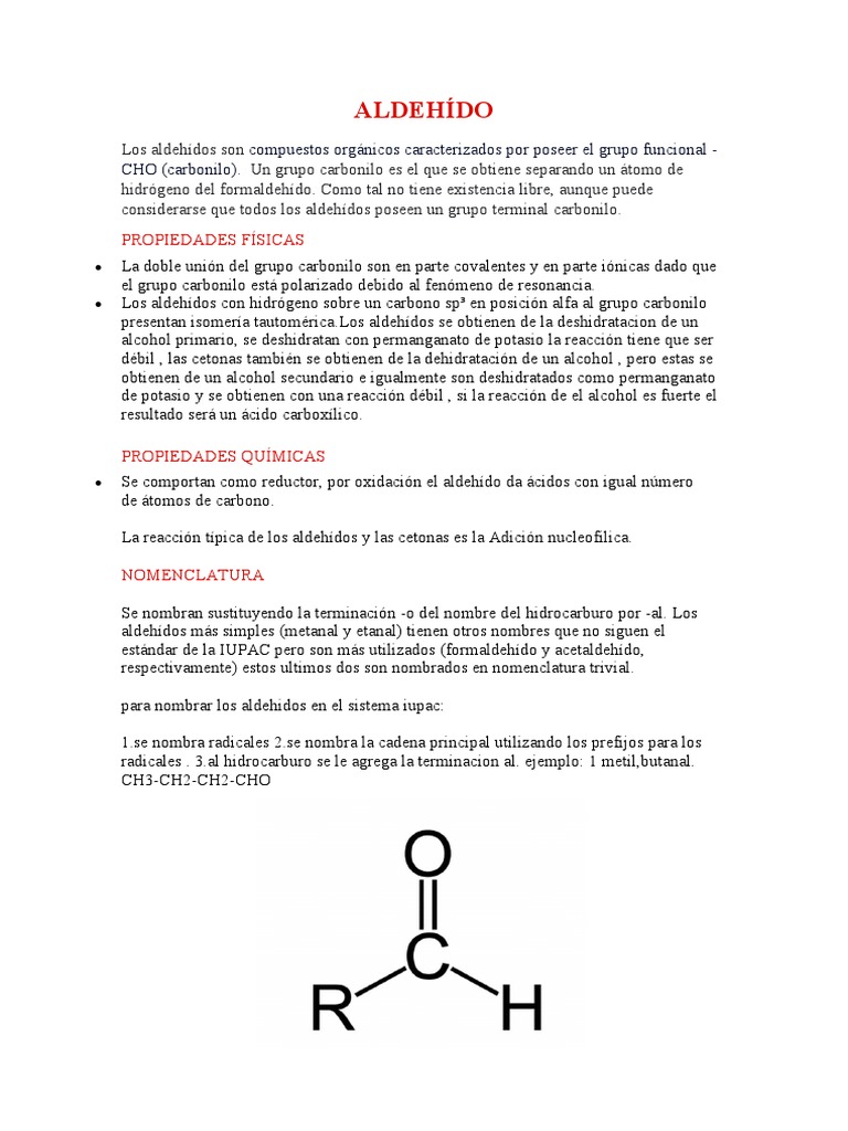 ALDEHÍDO | PDF