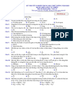 Đề thi thử THPT môn Vật Lý 2023