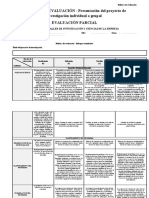 Rúbrica de Evaluación - Evaluación Parcial