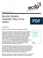 ecdp Monthly Bulletin - Disability Hate Crime edition
