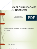 Pathologies Chirurgicales en Grossesse