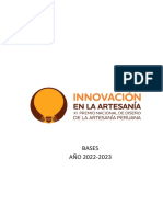 Bases y Nuevo Cronograma Premio Innovación en La Artesanía