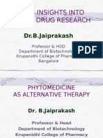 Yogic Insights Into Herbal Drug Research: Dr.B.Jaiprakash