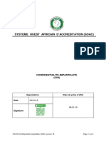 Systeme Ouest Africain D'Accreditation (Soac) : Confidentialite-Impartialite (C04)