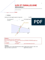 Angles Et Parallélisme 4e