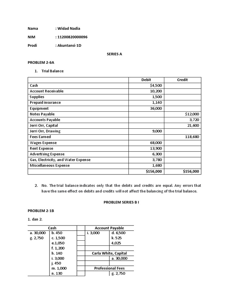 Latihan Uts Pdf Debits And Credits Expense