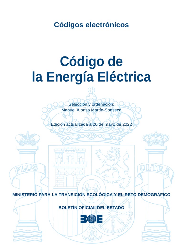 BOE-014 Codigo de La Energia Electrica | PDF | Cogeneración | Energía ...