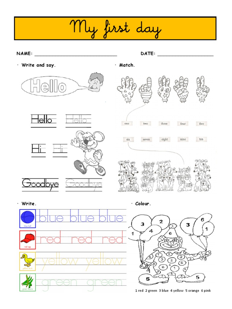 My First Day | PDF