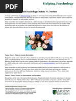 Download Child Psychology Nature Vs Nurture by Helping Psychology SN65158973 doc pdf