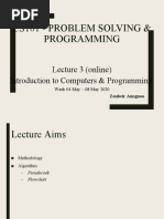 CS101 Lecture 03 - Prob Solving