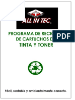 PROGRAMA DE RECICLAJE DE CARTUCHOS DE TINTA Y TONER - PDF Descargar Libre