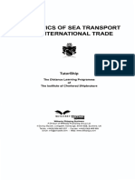 Economics of Sea Transport and International Trade