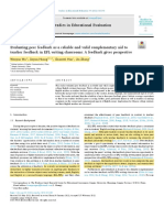 Evaluating Peer Feedback As A Reliable and Valid Complementary Aid To Teacher Feedback in EFL Writing Classrooms A Feedback Giver Perspective