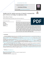 Insights Into The Cognitive Processes of Trained Vs Untrained EFL Peer Reviewers On Writing An Exploratory Study