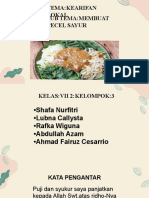 Tema:Kearifan Lokal Sub Tema:Membuat Pecel Sayur