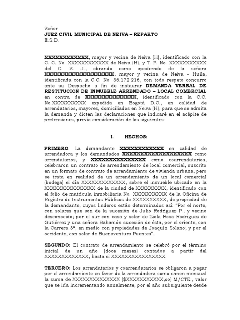 Proceso De Demanda Civil