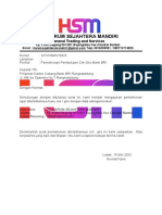 Surat Permohonan Cek