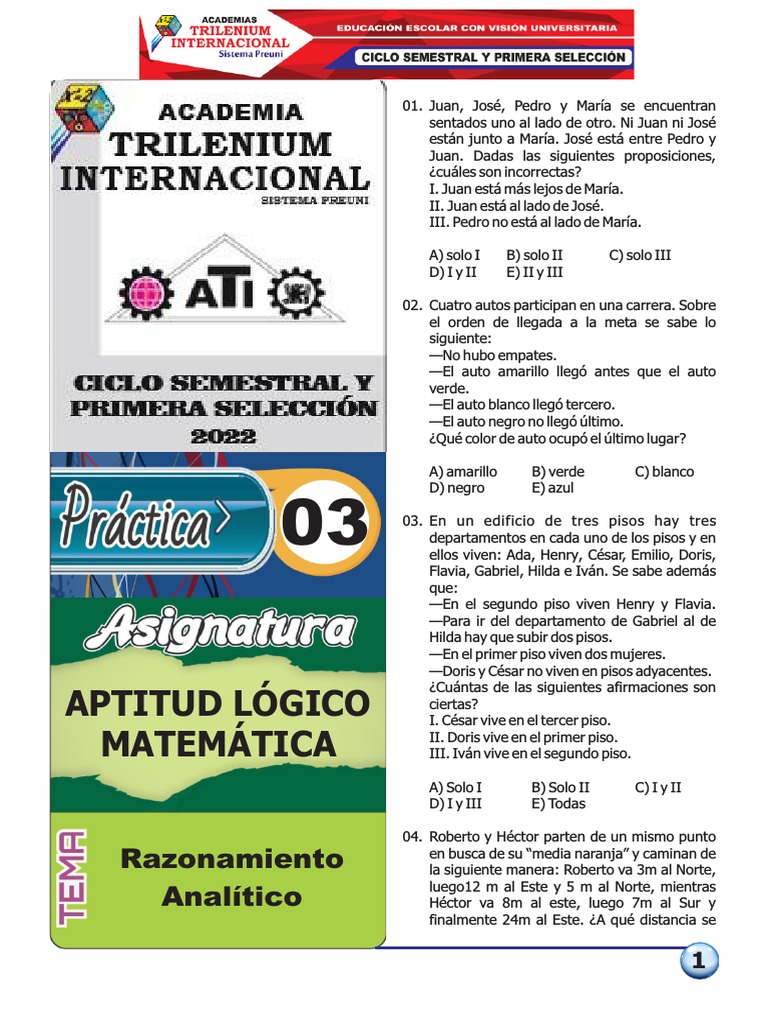 APT. LOG. MAT. 03 2022-II-PRÁCTICA | PDF