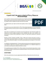 PICO Y PLACA EN BUCARAMANGA ROTARA A PARTIR DEL 2 DE ENERO de 2023