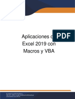 Manual de Aplicaciones de Excel 2019 Con Macros y VBA