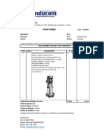 Cot. 10909 - Bomba Multietapa Vertical (Jockey) Trifasic