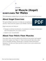 Pelvic Floor Muscle Kegel Exercises Males