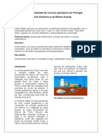 Exploração Sustentada de Recursos Geológicos em Portugal