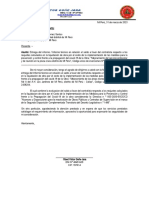 Carta de Presentacion de Informe - Presupuesto-Covid Plaza Civica