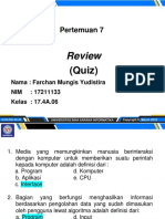 Quiz Pertemuan7