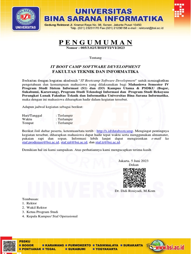 IT Boot Camp Software Development 2023 | PDF | Komputer