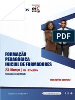 Programa Formação Pedogógica Inicial de Formadores Março 2020