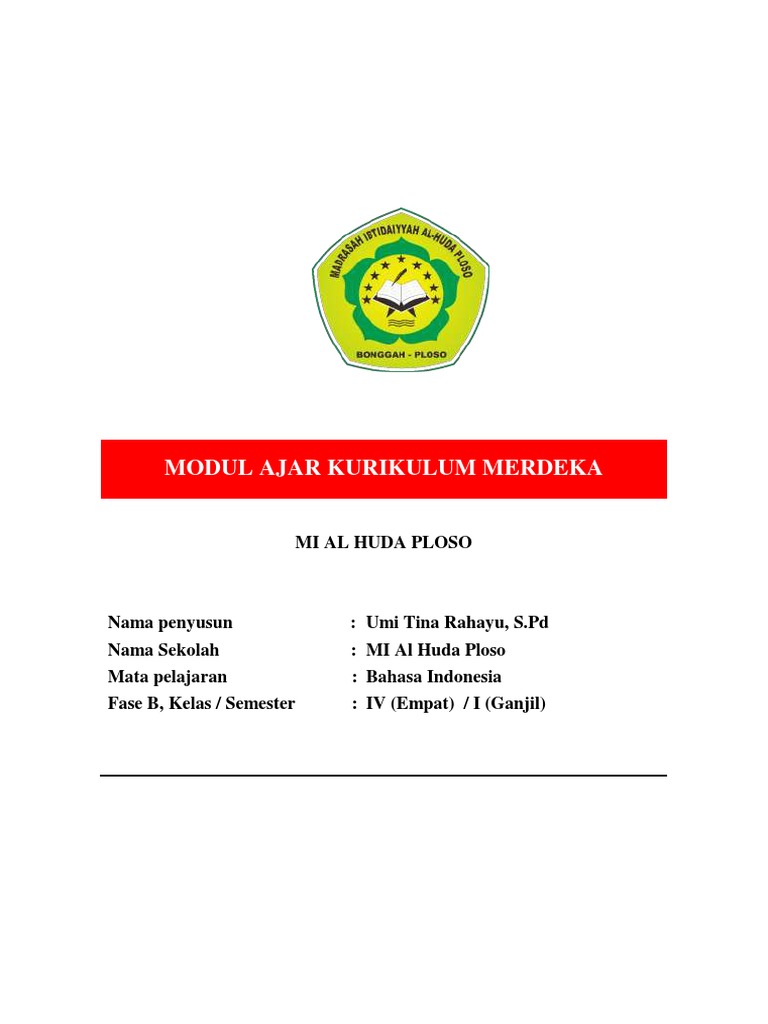 RPP Bahasa Indonesia Kelas 4 Kurmer | PDF