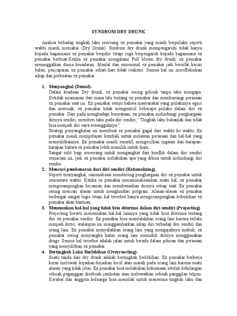 Syndrom Dry Drunk I PDF