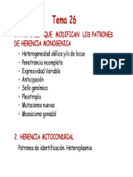 06tema 26. Factores Que Modifican La Herencia Mendeliana. H. Mitocondrial 2016