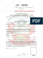 PDF Declaracion Jurada de Domicilio