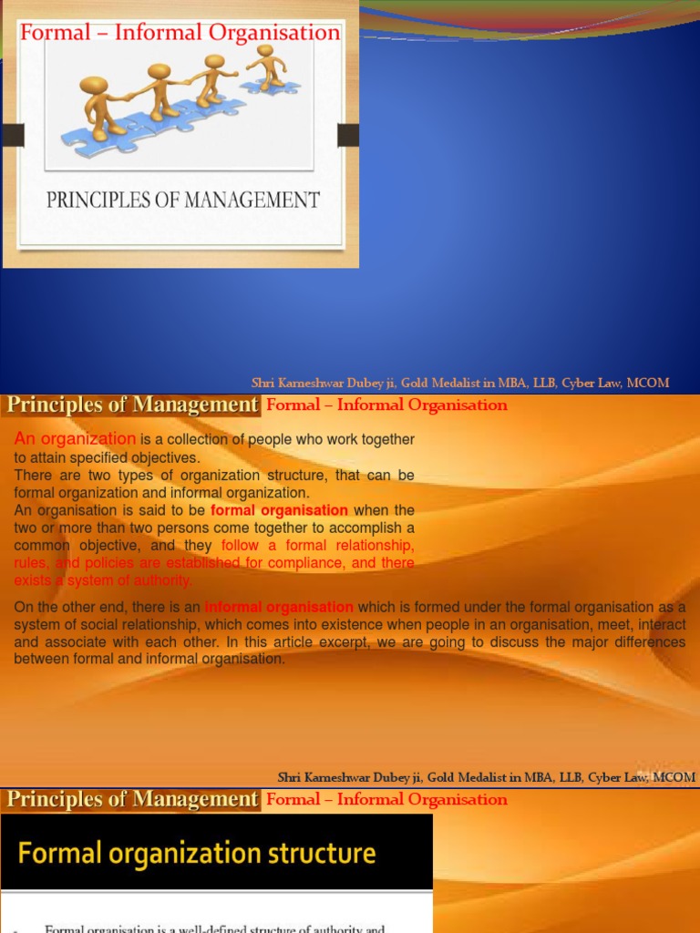 POM Formal Informal | PDF | Career & Growth
