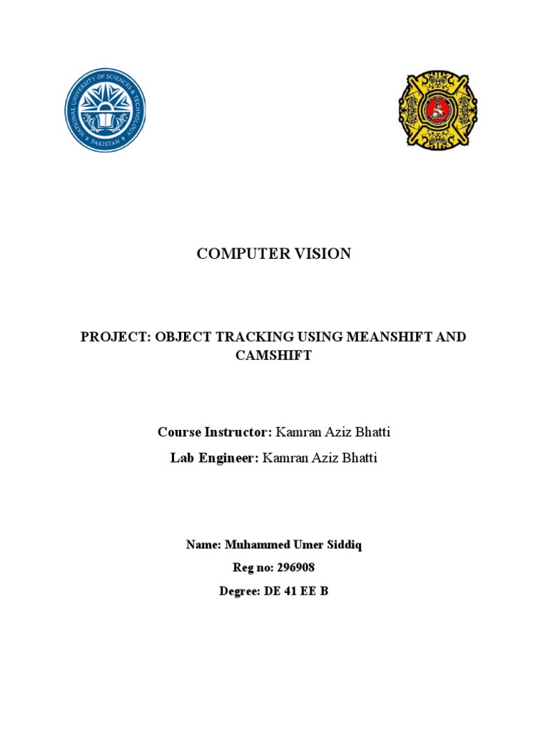 Mean Shift Object Tracking in OpenCV | PDF | Computer Vision | Applied ...
