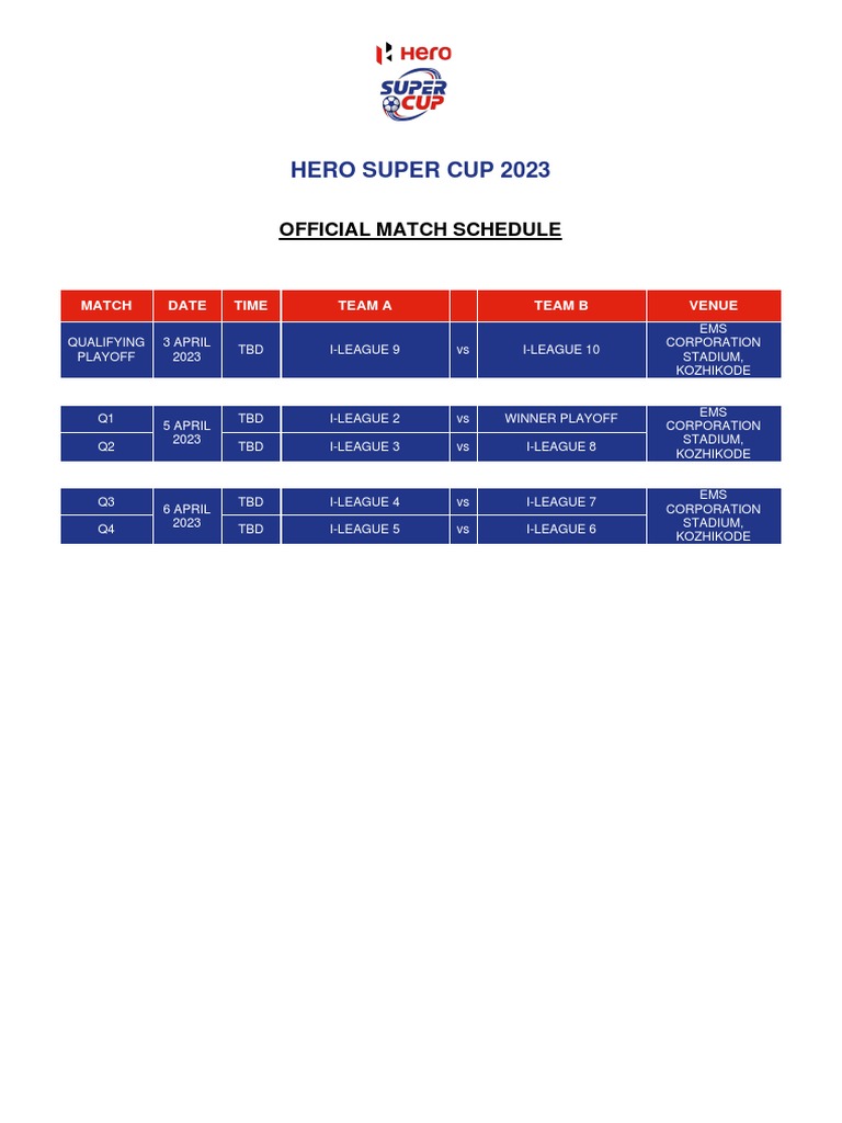 SUPER CUP FINAL DATE AND TIME intelligence overview