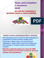 2.1 Functions and Evolution of Human Resource Planning