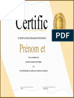 Certificat de Reconnaissance Docutexte