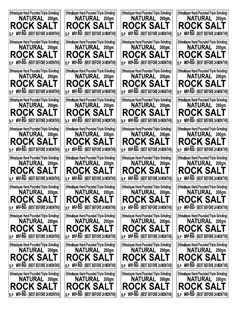 Rock Salt PDF