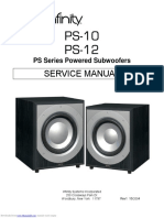 JBL Infinity ps12 Service Manual