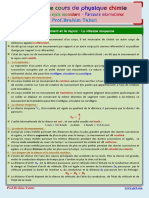 Résumé de Cours de Physique Chimie - 3APIC - s2