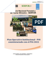 Plan Operativo Institucional (POI) 2022 Consistenciado Con El PIA 2022